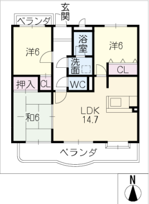 グリーンハイツ・梅園 2階