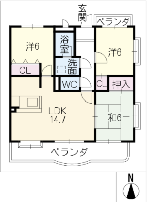 グリーンハイツ・梅園 1階