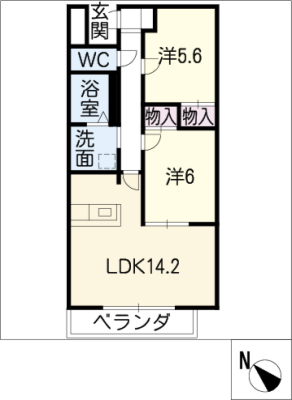 ラベール音聞山 2階