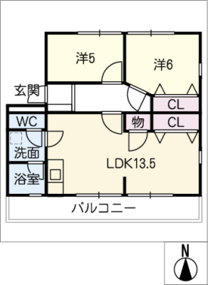 ヒルズ城前 1階