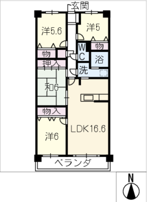 スペリア瀬戸６０９号 6階