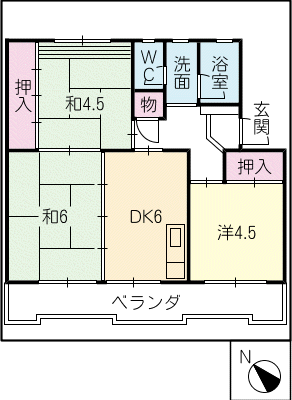 桜ヶ丘ハイツＢ 2階