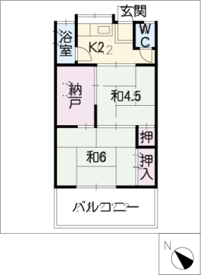 姥子荘Ｂ 2階