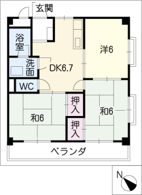 ハイネス大久伝 2階