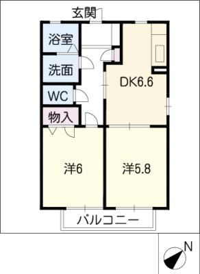 高松山レジデンス　Ｄ 2階