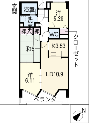 ｻﾝﾏﾝｼｮﾝアトレ青山１０５号室 1階