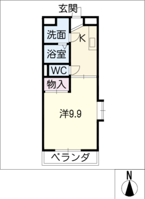 ラフィネ戸木 1階