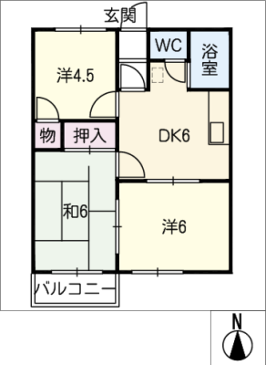 シティハイムＫＯＭＯＲＩ 1階