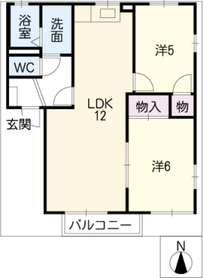 カーサ江島Ｅ棟 2階