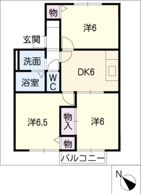 ファミールＤ 2階