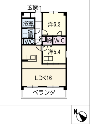 ルネスグラードⅡ 2階