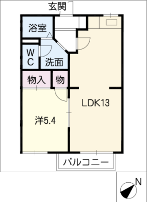 ルミエールさかざき　Ａ棟 2階