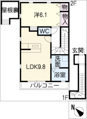 ヒラソール　Ｂ棟 2階