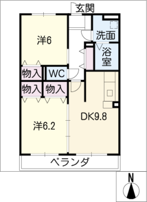 ショコラブラン 2階