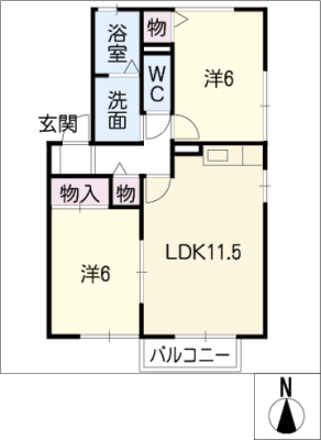 アンソレイユ三ッ池 2階