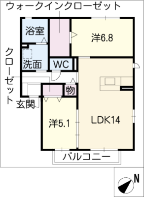 ファミール　Ａ棟 2階