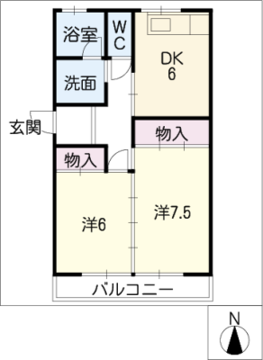 タウンヒル大惣 2階