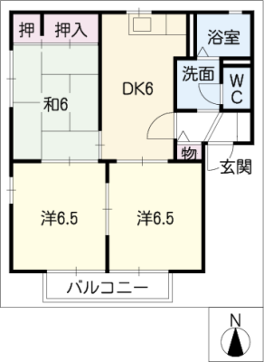 河合アパートＢ 2階