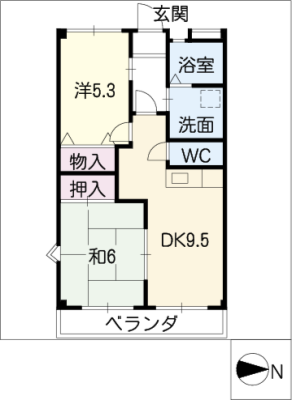 エレガンテ大岩 1階