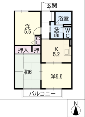 ひまわりハイツＣ棟 1階