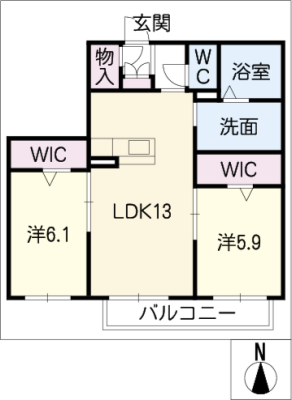 グリシーヌ草間 1階