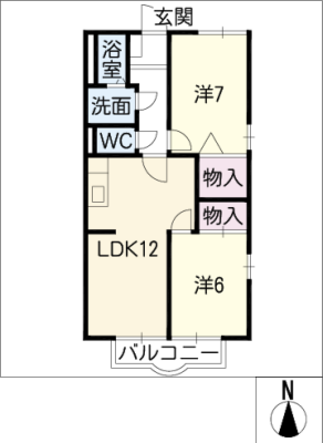 セントラル羽根井　Ｂ棟 2階