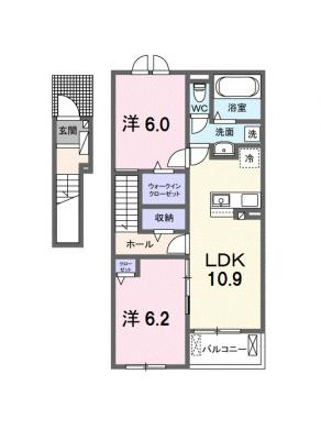 アンソレイエ　ｆ 2階