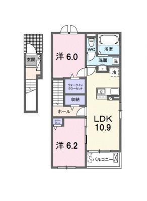 アンソレイエ　ｆ 2階