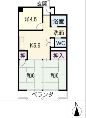 グリーンハイツ大竹 2階