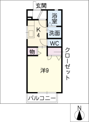 スカイ　ブルーＡ棟 1階