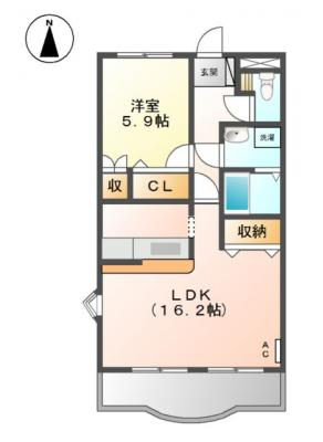 オークヴィレッヂ２１　弐番館 2階