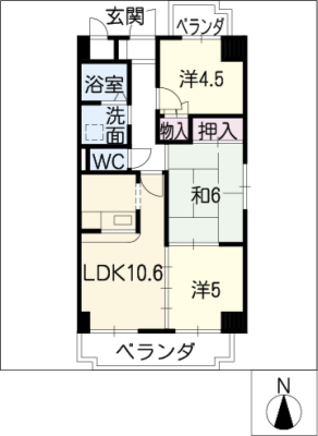 ディアコートすず 4階