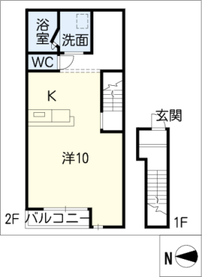 ボンジュール桃山 2階