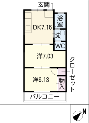 ハイツエリ 2階