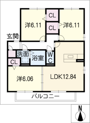 プランドール　Ｂ棟 1階