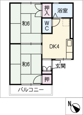 ハウスＪＪ　Ｂ棟 2階