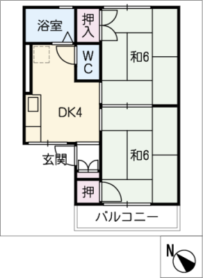 ハウスＪＪ　Ｂ棟 2階