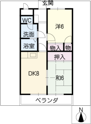 ダイアヒルズ平和Ⅰ 2階