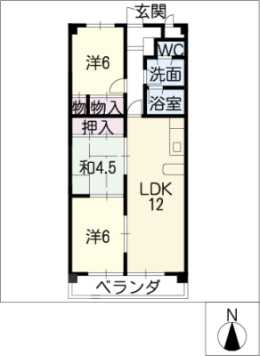 ダイアヒルズ常願通 2階