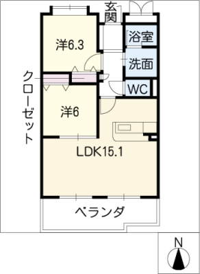 ウィンダムヒル西出 2階