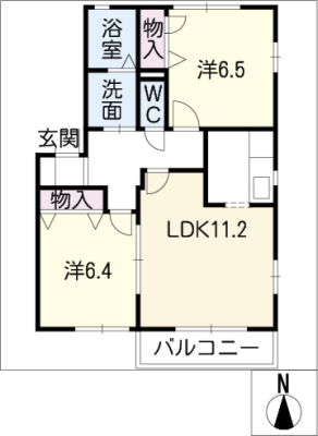 ファミーユ　Ｂ棟 2階