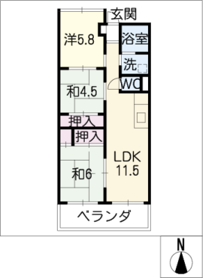 平和コーポラス２０４ 2階