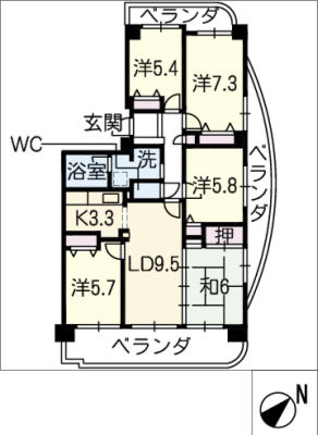 モアグレース苅安賀　３０１号室 3階