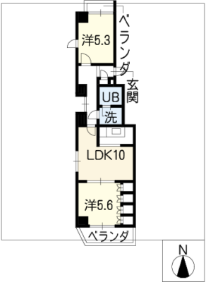 レインボー千代田橋 6階