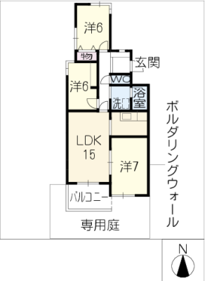 青雲鹿子マンション 1階