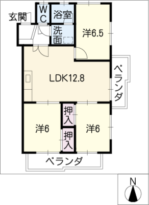 池洞マンション　北棟 1階