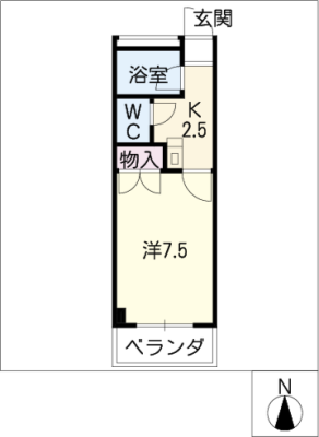 服部マンション 3階