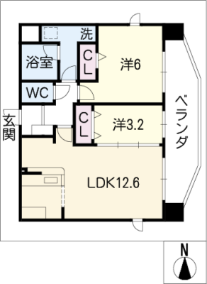 アランヴェール覚王山 2階