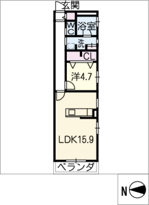 覚王山アパートメント 1階