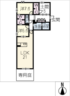 JM HIGASHIYAMA(ジャスミン東山) 1階